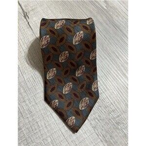 Vintage Fendi Tie Mens Geometric Pattern All Silk Made In Italy